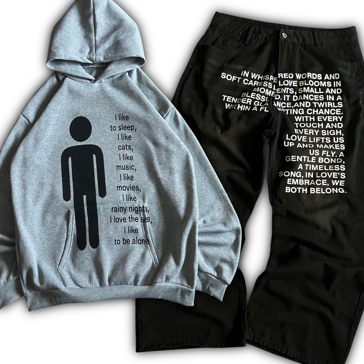 Street Fashion For Man - American Pattern Letter Jeans Y2K Men