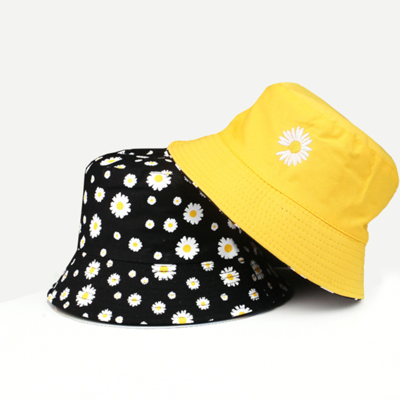 Summer Daisy Double-Sided  Buc - огляд і ціна Bucket Hat Embroidered
