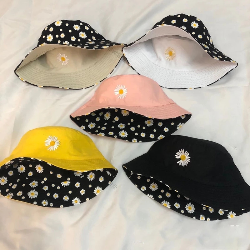 Summer Daisy Double-Sided  Buc - огляд і ціна Bucket Hat Embroidered