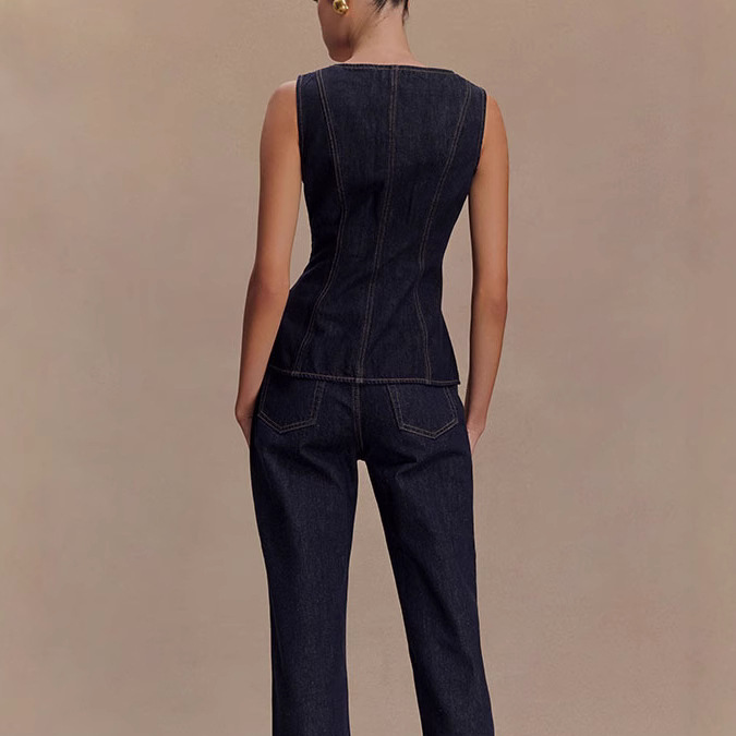 Summer Denim Pant Sets Women 2 - огляд і ціна Street Fashion Baggy