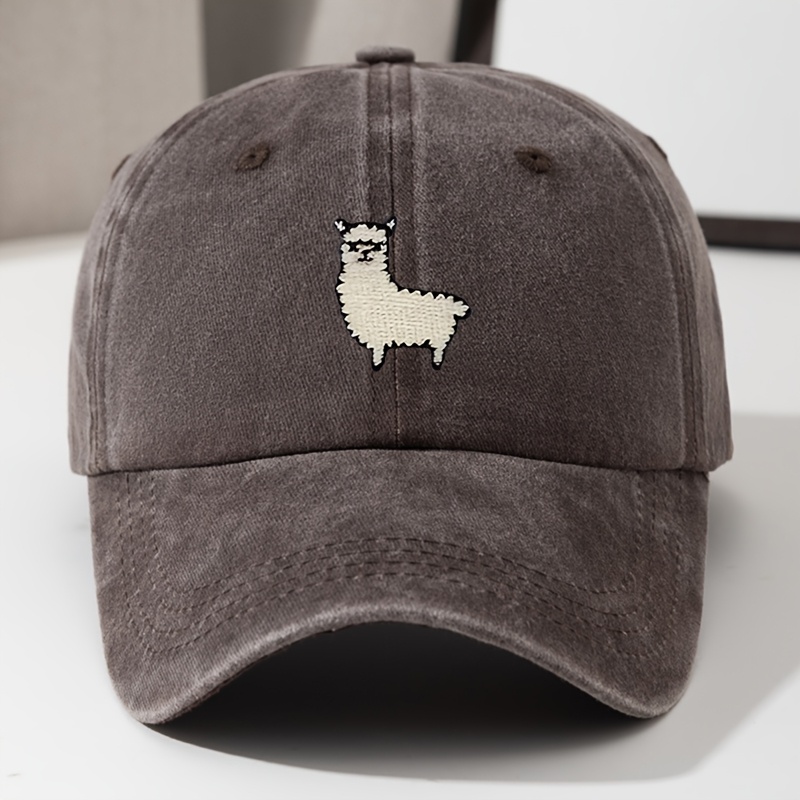 Cute Sheep Pattern Baseball Ha - огляд і ціна Bucket Hat Embroidered