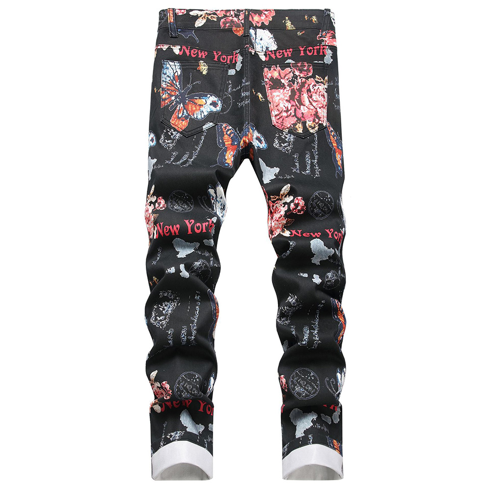 Men Digital Print Jeans Fashio - огляд і ціна High Street Fashion New York