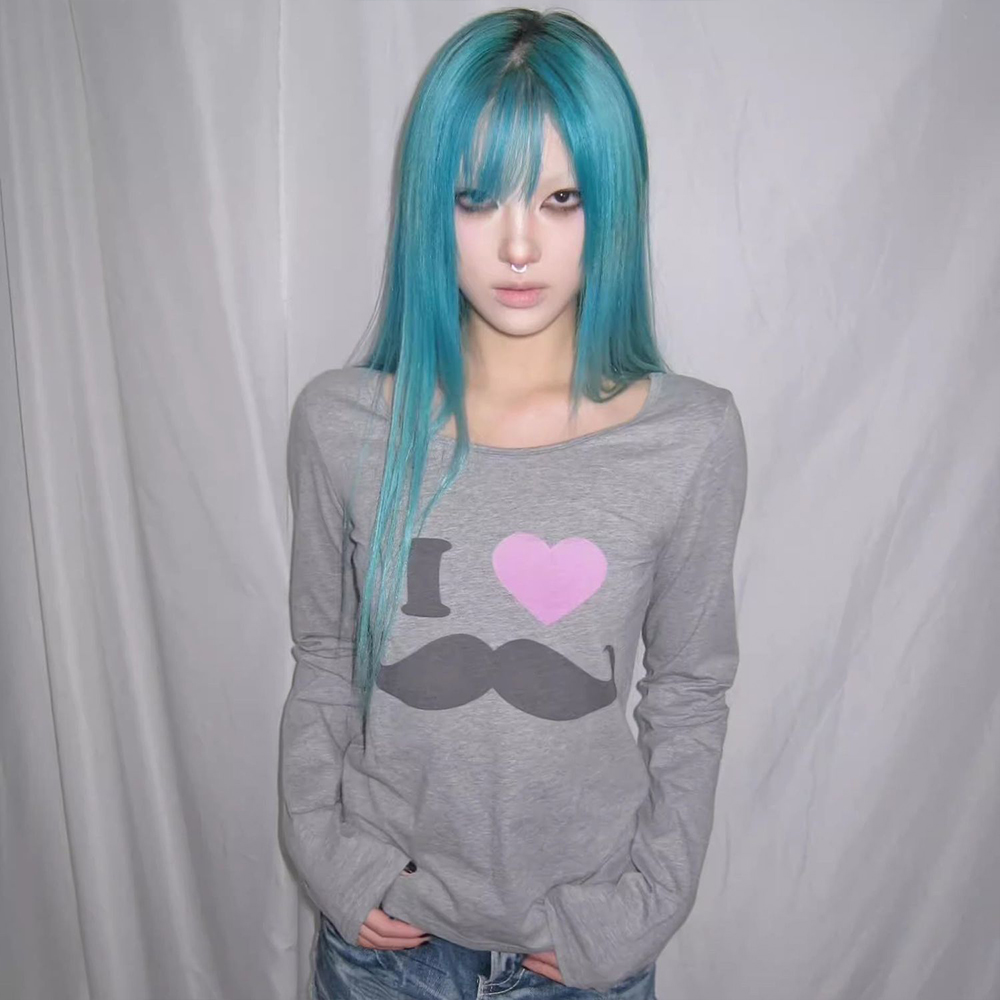 Japanese Y2K Beard Print T-Shi - огляд і ціна Street Fashion Dance