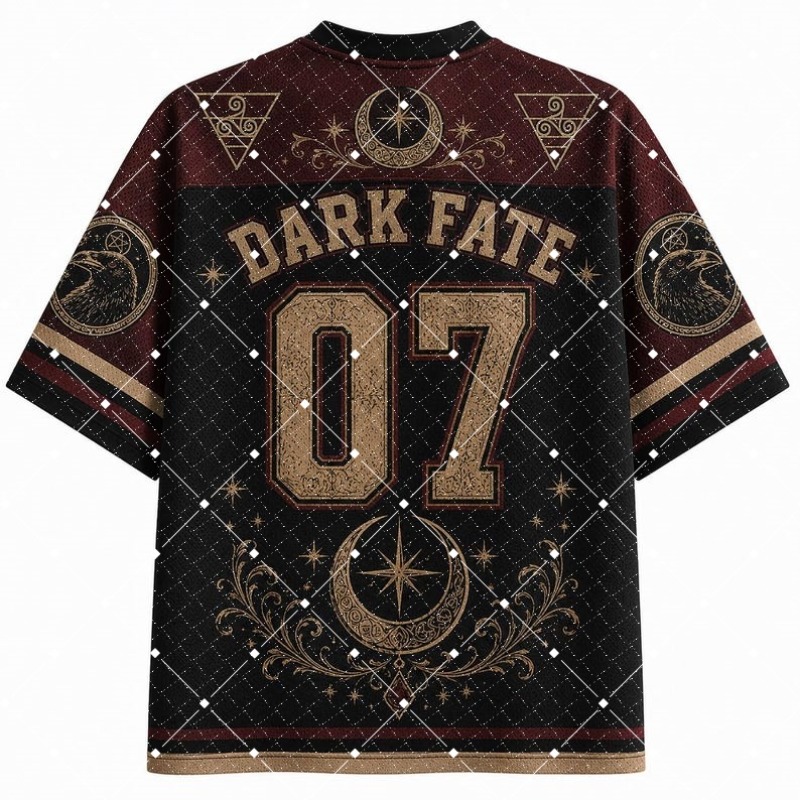Dark Fate Witch Raven Print V‑ - огляд і ціна Street Fashion Baggy