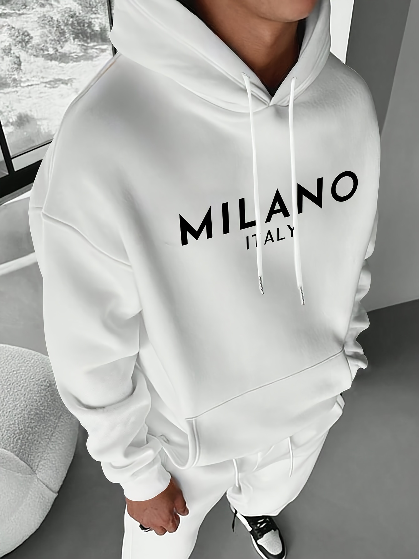 Milan Letter Men Women Hoodie  - огляд і ціна Street Fashion Of Milan