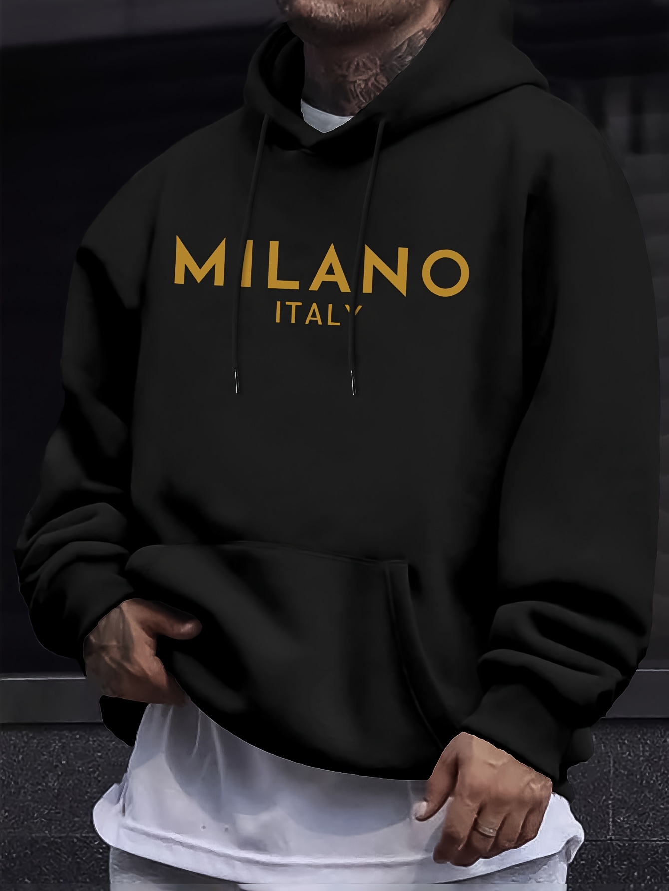 Milan Letter Men Women Hoodie  - огляд і ціна Street Fashion Of Milan