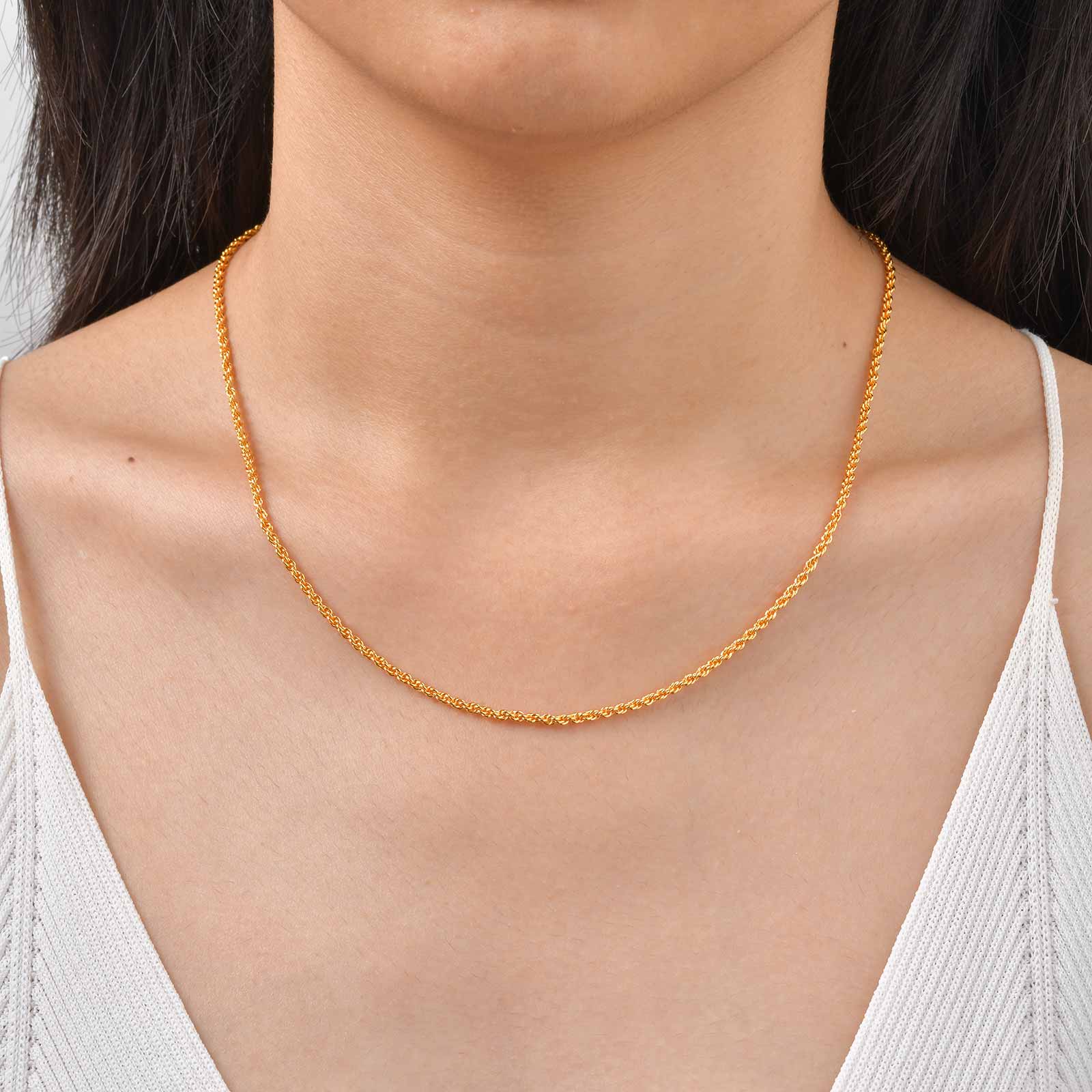 Hip Hop 2mm Twisted Rope 24K G - огляд і ціна Fashion Street Singapore