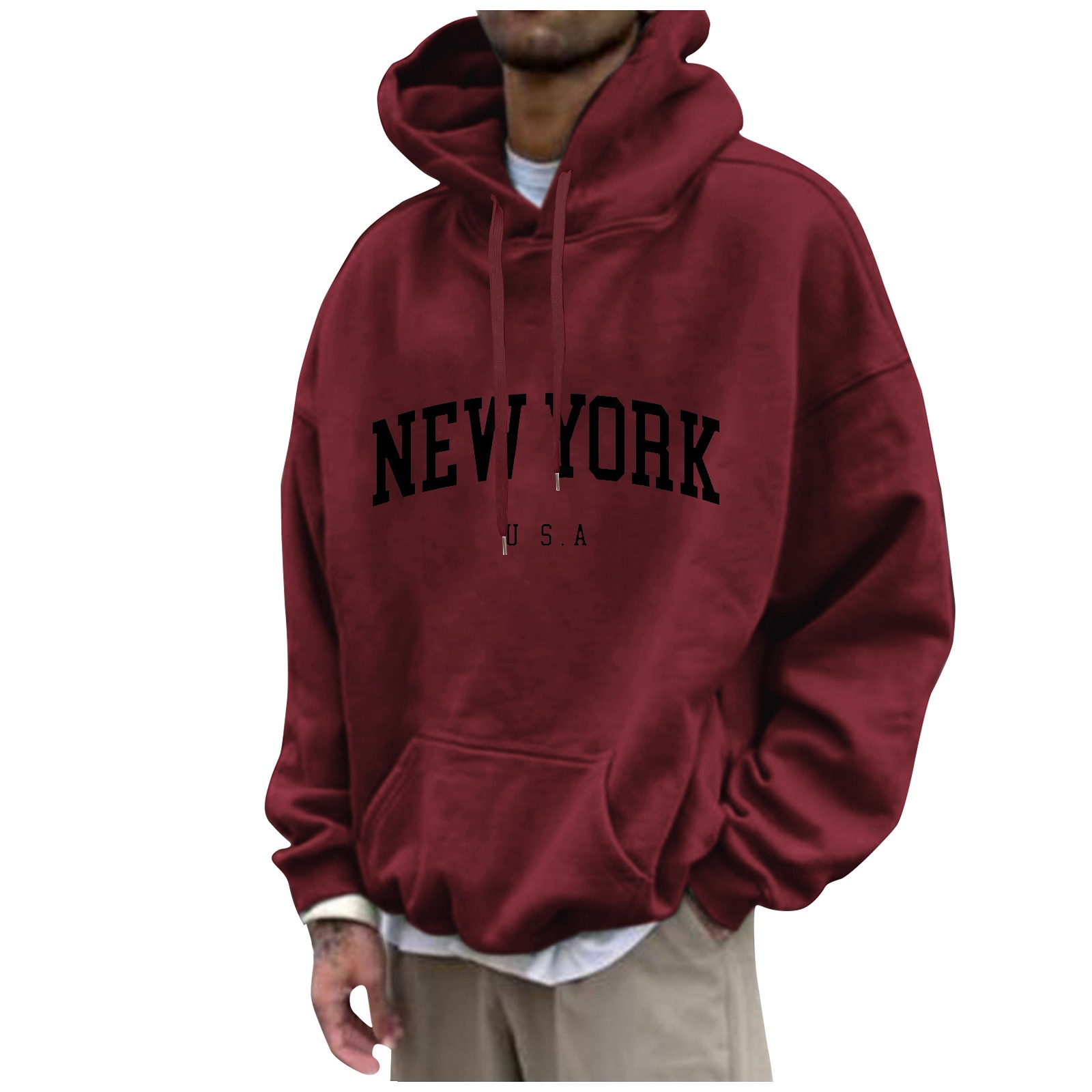 New York Print Mens Hoodies Fa - огляд і ціна High Street Fashion New York