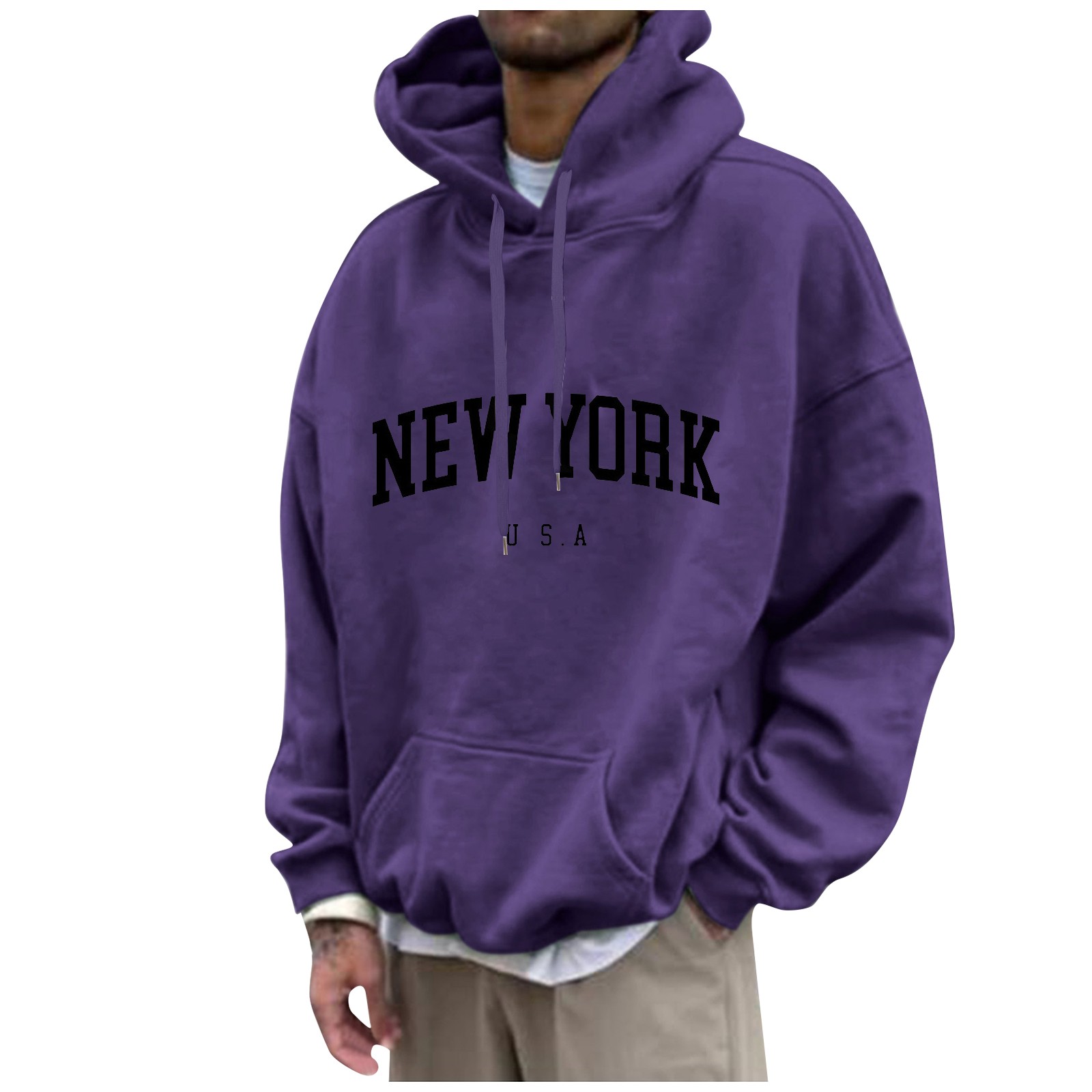 New York Print Mens Hoodies Fa - огляд і ціна High Street Fashion New York