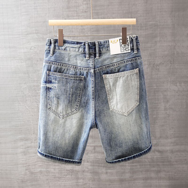 Men's Short Jeans Pants with P - огляд і ціна Street Fashion Jeans