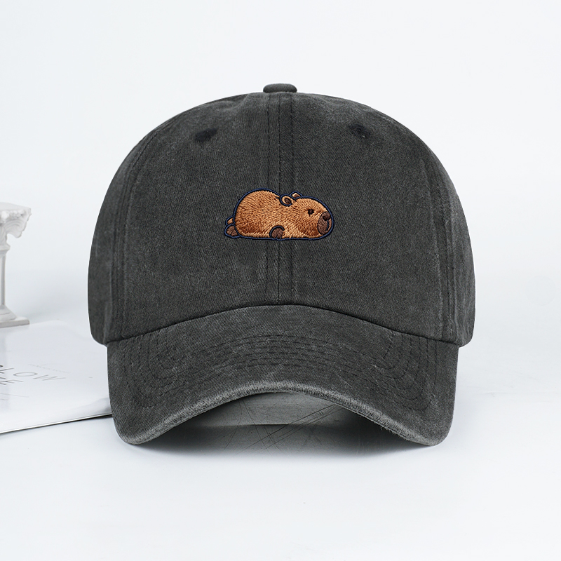 Multi-color Washed Capybara Em - огляд і ціна Bucket Hat Embroidered