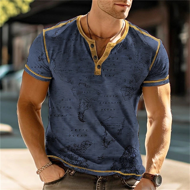 Men's Henry Shirts Funny 3D Pr - огляд і ціна Street Fashion For Man
