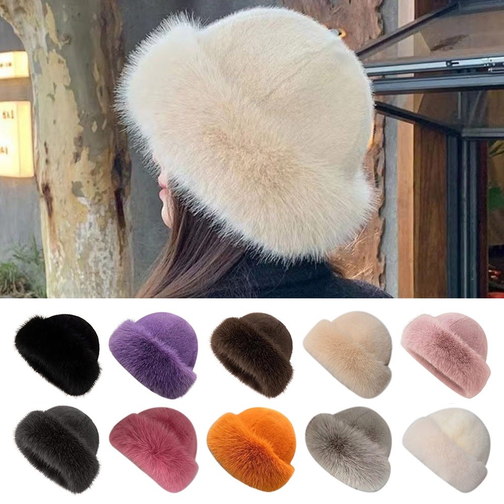 Fashion Headwear Fluffy Fur Wi - огляд і ціна Bucket Hat Embroidered