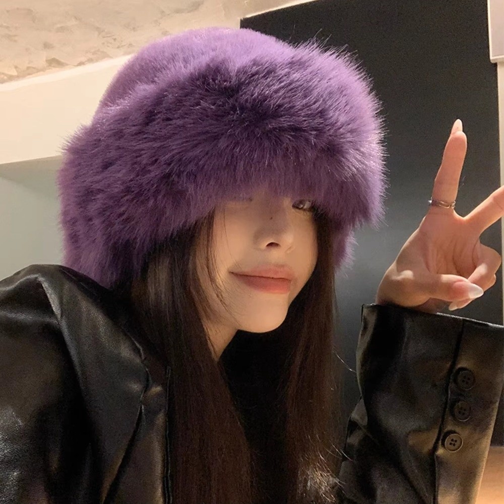 Fashion Headwear Fluffy Fur Wi - огляд і ціна Bucket Hat Embroidered