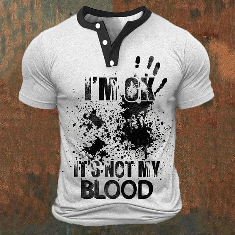 Funny 3D Letter Print Men's He - огляд і ціна Street Fashion For Man