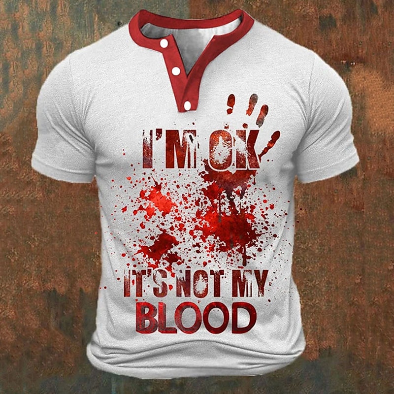 Funny 3D Letter Print Men's He - огляд і ціна Street Fashion For Man