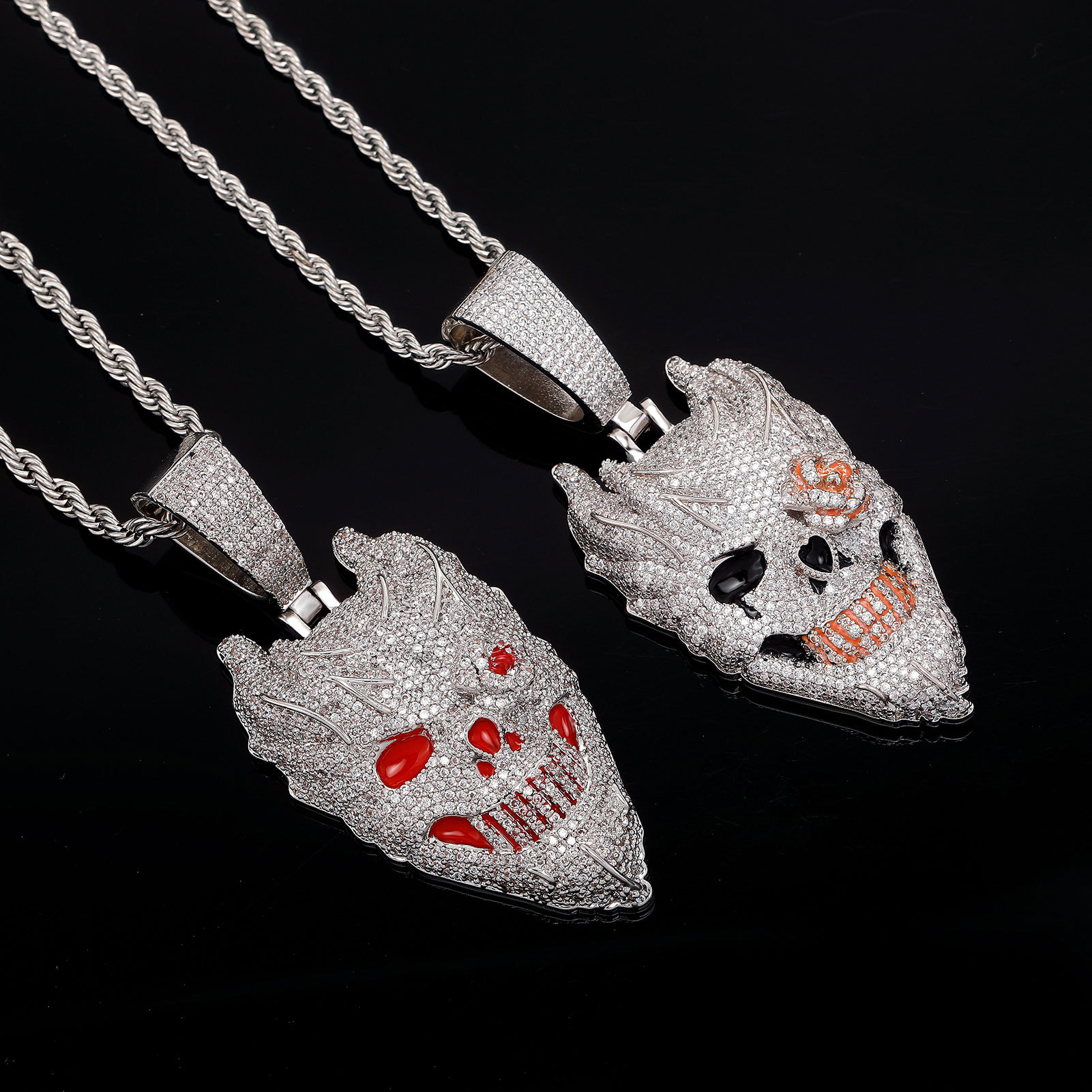 Silver Plated Devil Skull Pend - огляд і ціна Fashion Street Singapore