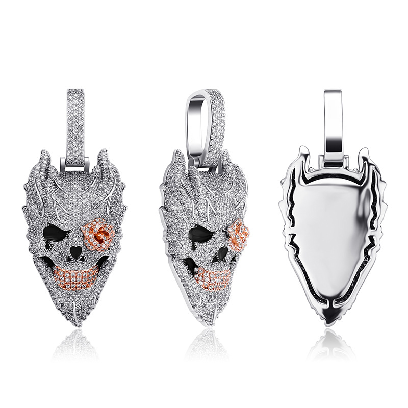 Silver Plated Devil Skull Pend - огляд і ціна Fashion Street Singapore