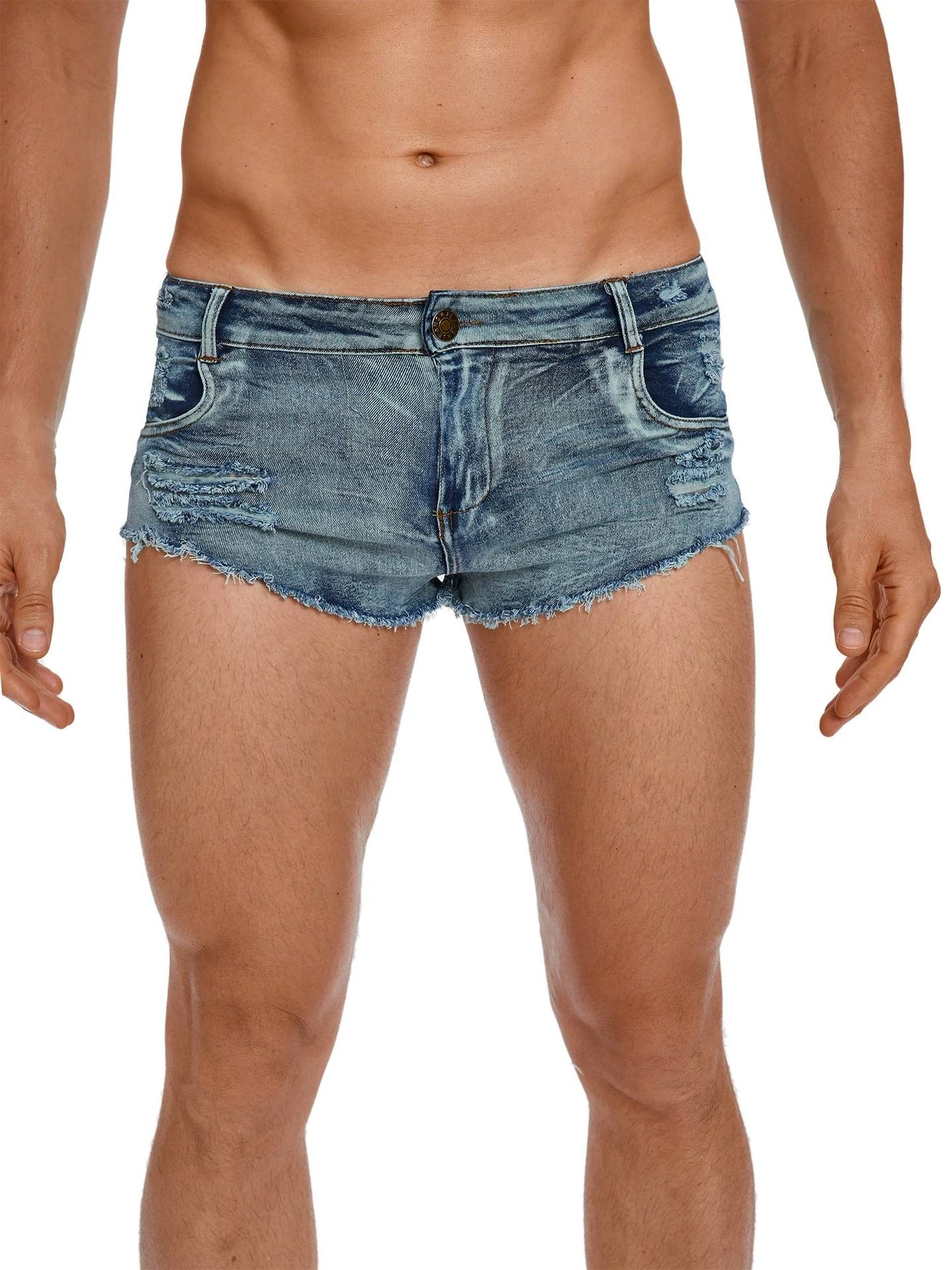 Men's Low Waist Jeans Shorts F - огляд і ціна Street Fashion Jeans